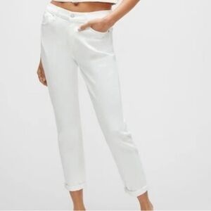 Jeans 7 For all Mankind Jeans - JOSEFINA IN BROKEN TWILL WHITE button up size 26